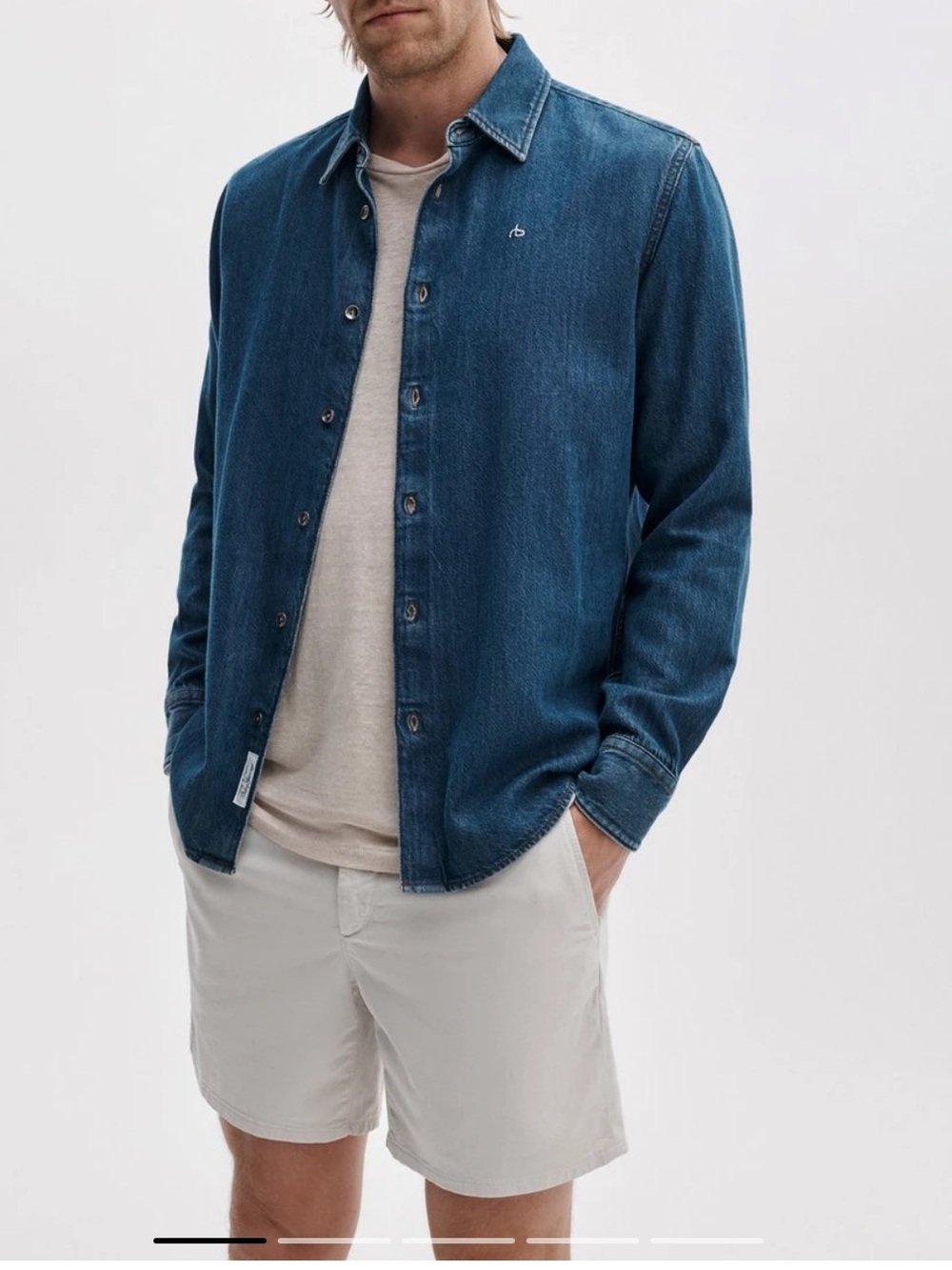 Rag & Bone Linen Blend Men’s Shorts